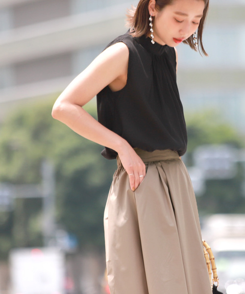 coca（コカ） スカート ウエストツータック入りフレアロングスカート