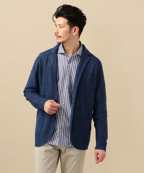 ジャケット テーラードジャケット Sc フレンチリネン 鹿の子 ニット ジャケット Zozotown Paypayモール店 通販 Paypayモール