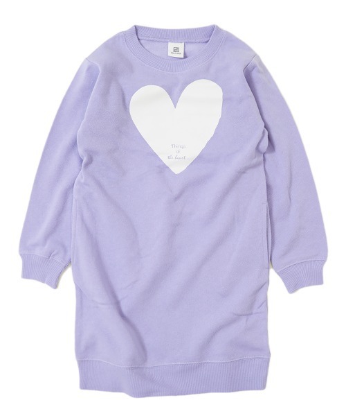 別倉庫からの配送 ワンピース デビラボ プリント裏起毛ワンピース