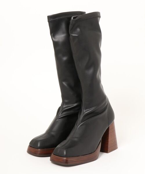 超激安好評 ブーツ チャンキーヒールストレッチブーツ(D13203) ZOZOTOWN PayPayモール店 - 通販 - PayPayモール 定番人気格安