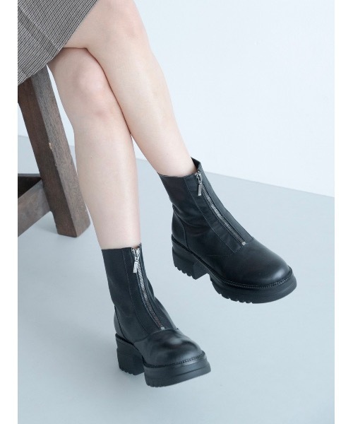 jumelle（ジュメロ） ブーツ 「本革」ジップブーツ レディース
