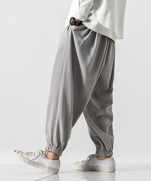 #24359 hungman21　バルーンパンツオーダー JAVELIN - WIDE SILHOUETTE VISCOSE CADY TROUSERS - BLACK
