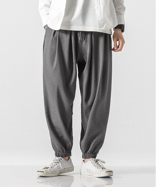 NEW GENTLEMAN パンツ ワイドテーパード バルーンパンツ メンズ