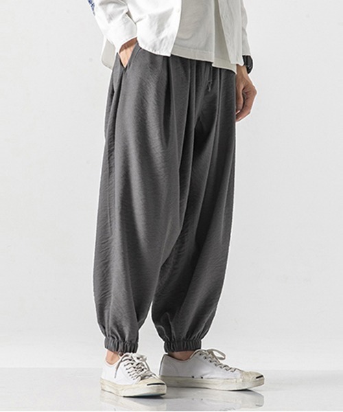 NEW GENTLEMAN パンツ ワイドテーパード バルーンパンツ メンズ