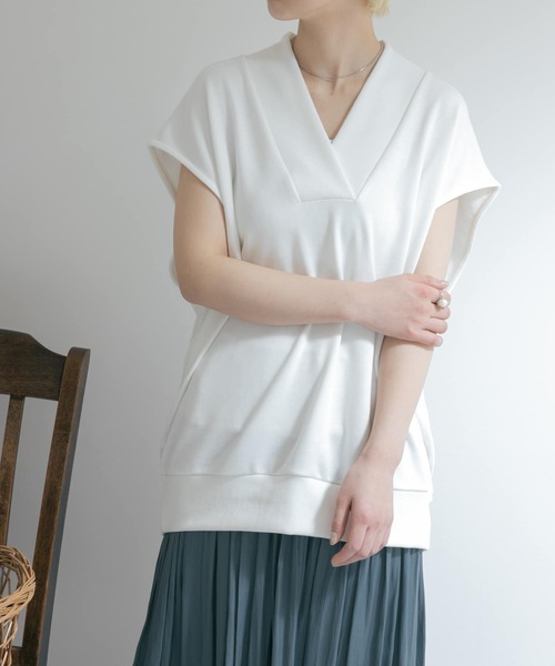 ベスト ジレ 「別注」MIDIUMISOLID×TGM　V neck vest レディース MIDIUMISOLID ベスト ジレ 「別注」MIDIUMISOLID×TGM V neck