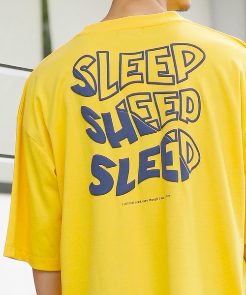 tシャツ Tシャツ 刺繍 立体発泡プリント オーバーサイズ TEE SLEEP｜zozo｜19