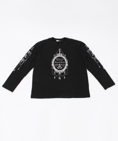 AXESーX tシャツ オーナメントプリントロンT メンズ レディース