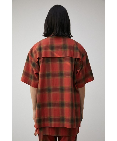 ネズミのぬいぐるみ 赤チェックシャツ Dickies 裏ボアチェックシャツ メンズ