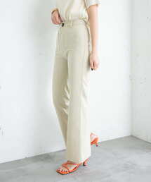 KBF（ケービーエフ） パンツ パッチポケットフレアパンツ レディース