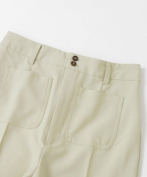 KBF（ケービーエフ） パンツ パッチポケットフレアパンツ レディース