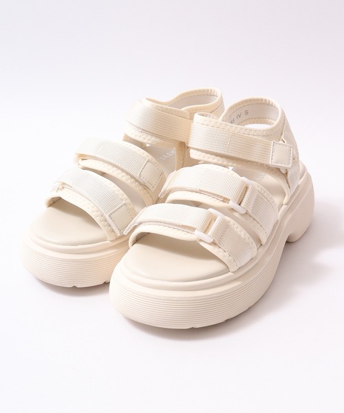 【関税込み】A.P.C. マルチカラー Liberty サンダル LibertyDoll サンダル 厚底スポーツサンダル レディース