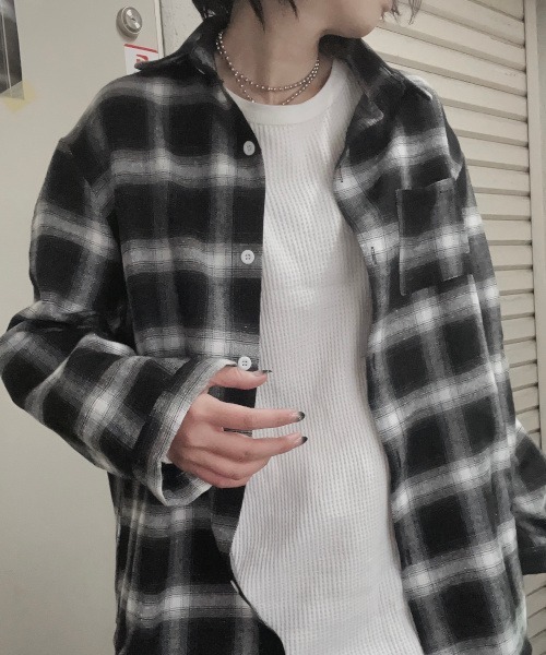 ブラウス シャツ B2661 BIG CHECKシャツ レディース B.I.D. ブラウス シャツ チェックシャツ レディース : ZOZOTOWN