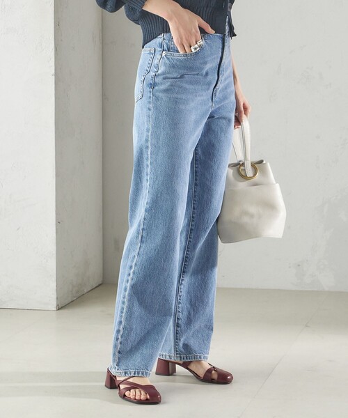 デニム・ジーパン DONDUP Women Straight Pants DP619DF0266DGZ6800 Blue SHIPS ジーンズ デニム デニムパンツ 「洗濯機可能」ストレート