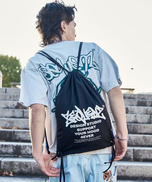 ⭐️ Scn.K★まとめ買い歓迎です ナップサック ブランド メンズ（SEQUENZE／ファッション）（柄：ロゴ