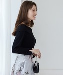 サマーニット ニット セーター アシメラメリブ...の詳細画像2