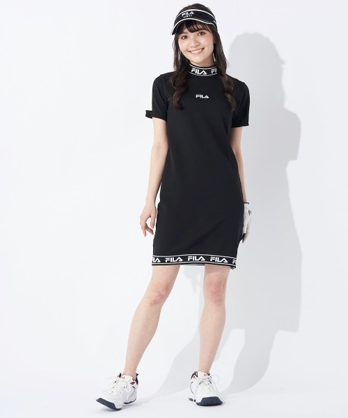 FILA レディースゴルフワンピース ブラック FILA GOLF ワンピース 「FILA GOLF/フィラゴルフ」レディース