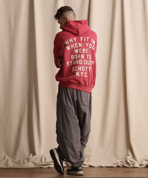 パーカー メンズ 「WEB LIMITED」Schott/ショット/HOODED SWEAT LETTERING SCHOTT/レタリング ショット｜zozo｜17