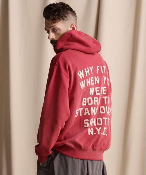 パーカー メンズ 「WEB LIMITED」Schott/ショット/HOODED SWEAT LETTERING SCHOTT/レタリング ショット｜zozo｜11