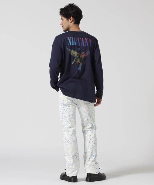 BEAVER tシャツ NIRVANA/ニルヴァーナ ANGELIC GRADIENT L/S TEE