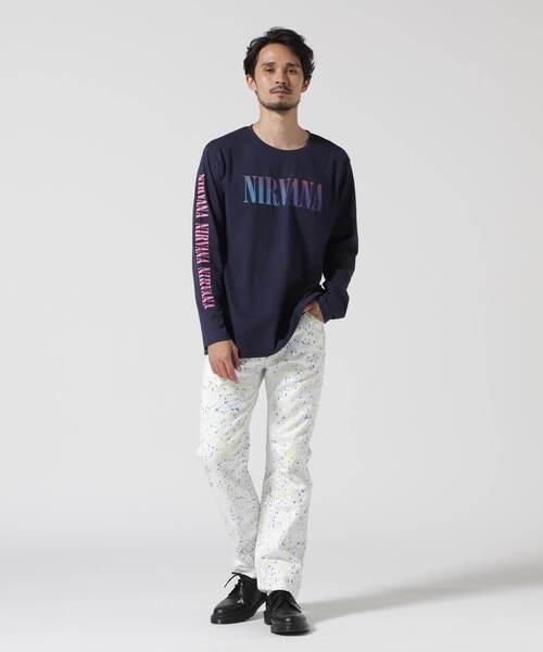NIRVANA／ニルヴァーナ  ANGELIC GRADIENT L／S TEE　ロンT BEAVER｜NIRVANA/ニルヴァーナ ANGELIC GRADIENT L/S TEE ロンT