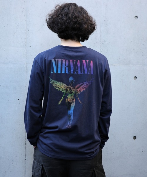 BEAVER tシャツ NIRVANA/ニルヴァーナ ANGELIC GRADIENT L/S TEE