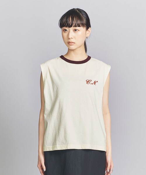 CHRYSOMALLON ストリート 切替 ノースリーブTシャツ 送料関税込 St.Johns 3rd club tシャツ Tシャツ 「別注」「ST.JHONES 3RD