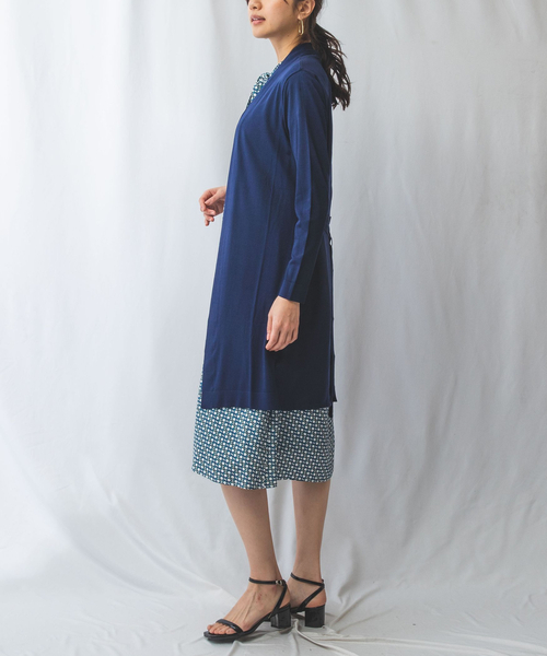 NARACAMICIE ニット セーター 「NARACAMICIE」布帛コンビロング