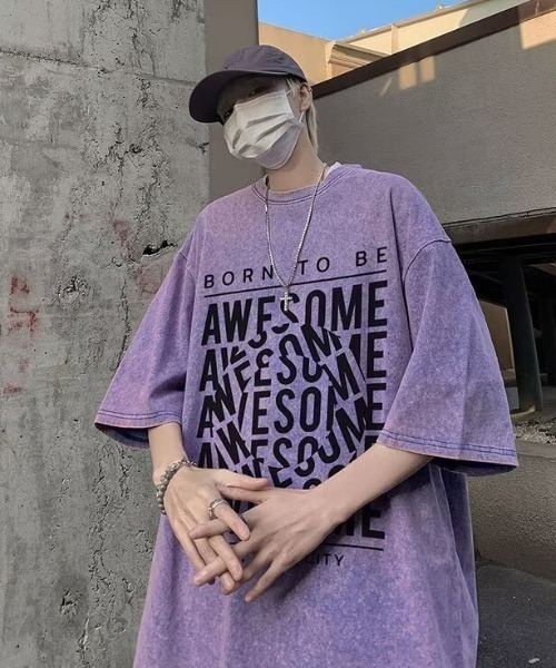 B.R.U tシャツ オーバーサイズヴィンテージ加工/グラフィック