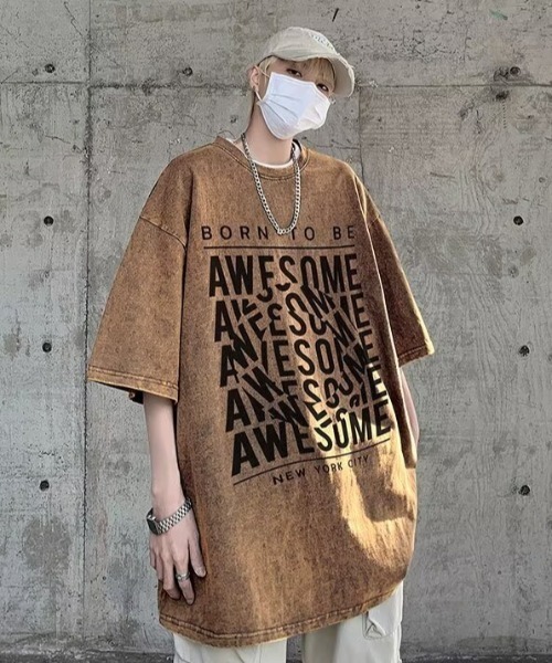 B.R.U tシャツ オーバーサイズヴィンテージ加工/グラフィック