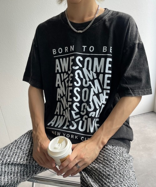 B.R.U tシャツ オーバーサイズヴィンテージ加工/グラフィック