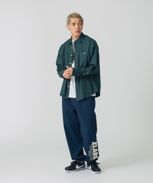 XLARGE グラフィックプリント スウェットパンツ ステッチが◎ XLARGE スウェットパンツ ジャージ CHENILLE LOGO SWEAT PANTS