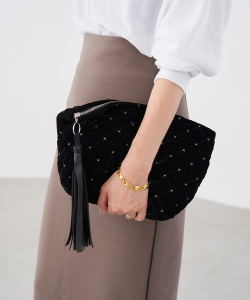 IENA MALUS マリュス 別注クラッチバッグ 黒 IENA（イエナ） バッグ クラッチバッグ MALUS/マリュス 別注 CLUCH BAG