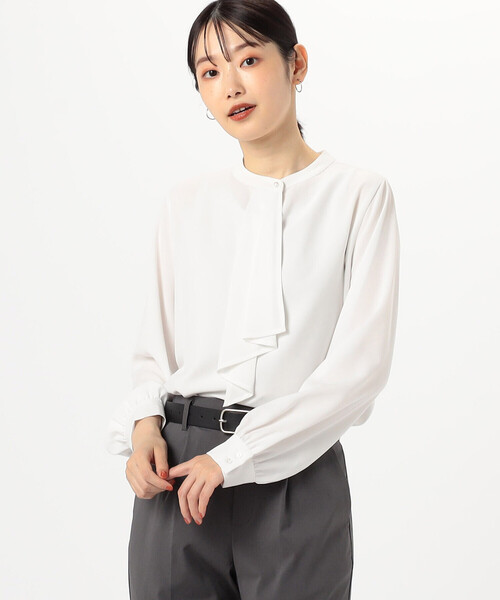 シャツ ブラウス ◆ボウタイ風ブラウス COMME CA ISM（コムサイズム） ブラウス シャツ ボウタイ風 ブラウス
