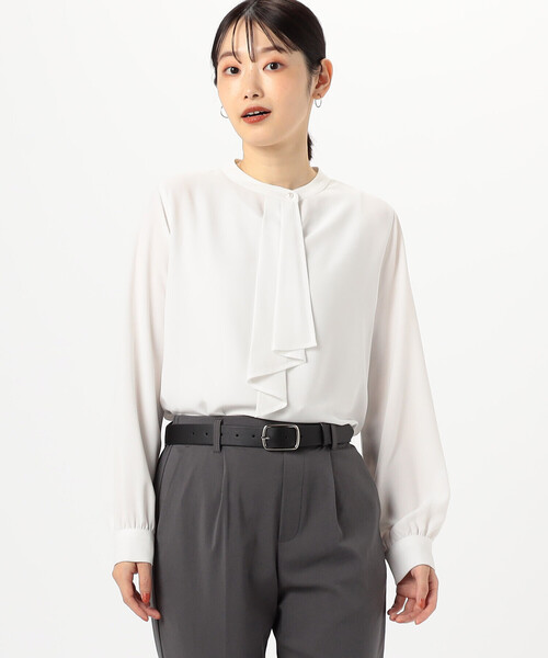 ブラウス シャツ ボウタイ風　ブラウス（長袖） レディース COMME CA ISM ブラウス シャツ ボウタイ風 ブラウス（長袖