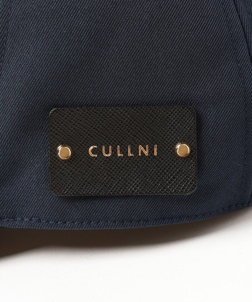 CULLNI キャップ 帽子 Chino Leather Emblem Cap メンズ