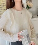 tシャツ 後ろ姿まで360°美人見えジャガード...の詳細画像3