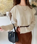 tシャツ 後ろ姿まで360°美人見えジャガード...の詳細画像1