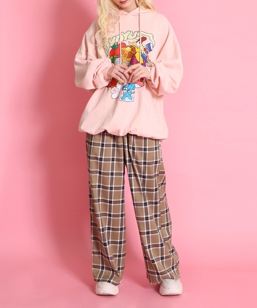 PUNYUS（プニュズ） スラックス パンツ 2タックチェックワイド