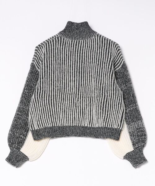 ニット セーター 「MAISON BREEZE」ストライプニット ハーフZip タートル プルオーバ ーニット 31927R333 XNN レディース MAISON BREEZE ニット セーター 「MAISON BREEZE」ストライプ