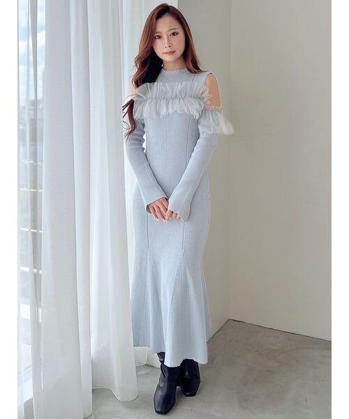 MERCURYDUO（マーキュリーデュオ） ワンピース チュールドッキング