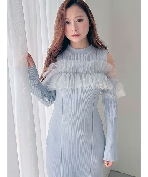 MERCURYDUO（マーキュリーデュオ） ワンピース チュールドッキング