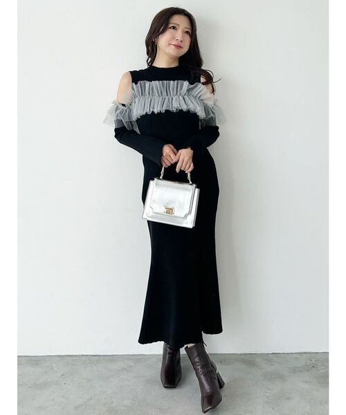 MERCURYDUO（マーキュリーデュオ） ワンピース チュールドッキング