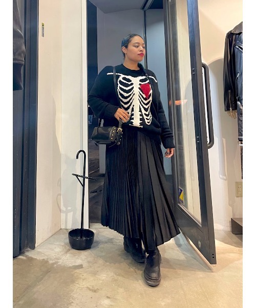 ALLSAINTS ワンピース JAX 2-IN-1 PLEATED MAXI DRESS