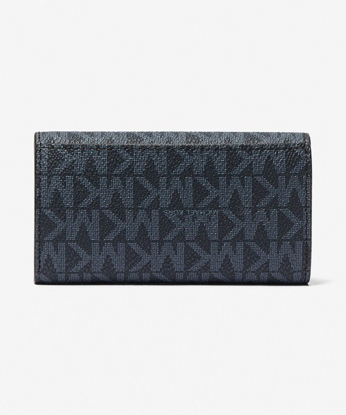MICHAEL KORS マイケルコース キーケース 5連 リング付 紺 MK柄 マイケルコース MICHAEL KORS キーケース （ネイビー系