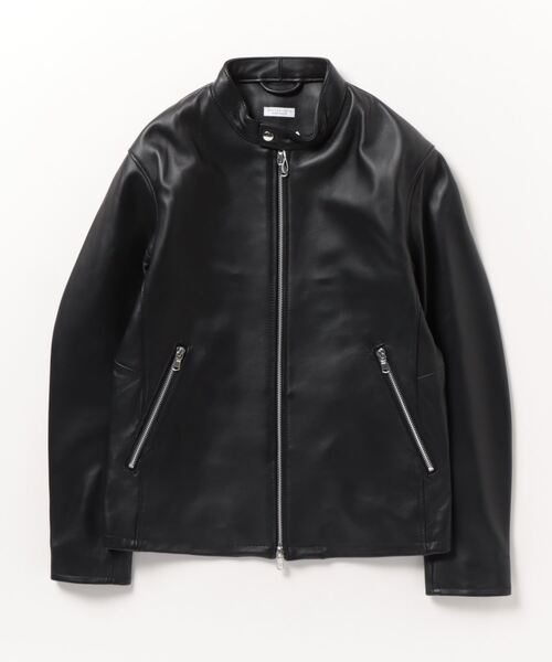 UNITED ARROWS BEAUTY&YOUTH レザー ジャケット M BEAUTY&YOUTH UNITED ARROWS」 レザーブルゾン M ブラック メンズ