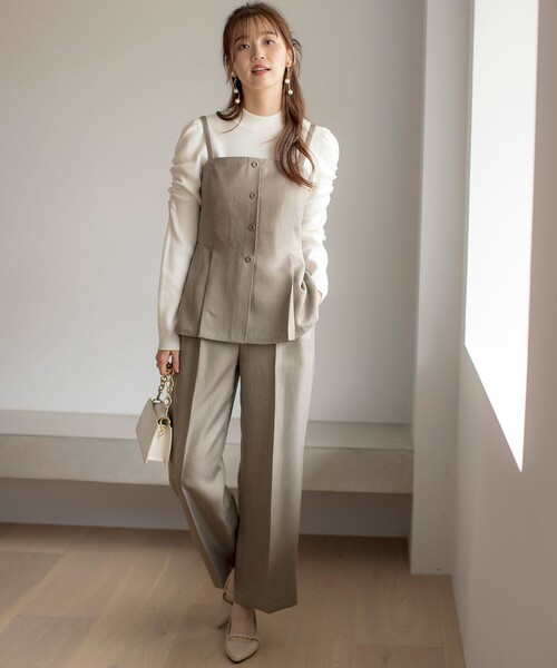 ANY SIS（エニィスィス） セットアップ 「洗える」ビスチェ ＆ ワイド