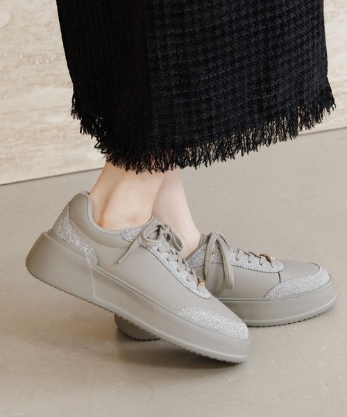 HIMIKO スニーカー 「HIMIKO」厚底コートソールスニーカー/657102