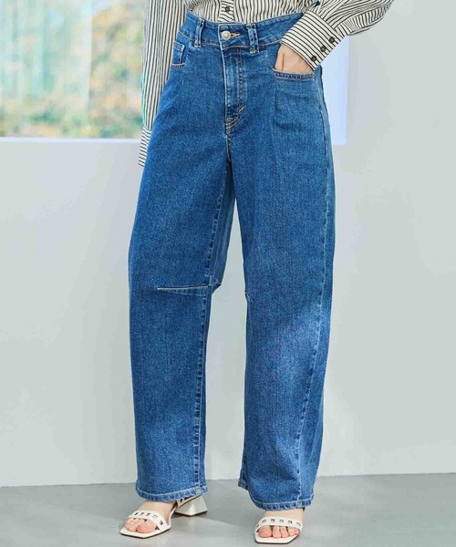 デニム・ジーパン HUE Tornado cut-out denim pants 4JE028 HUE Tornado cut-out denim pants 4JE028 (HUE/デニム・ジーパン
