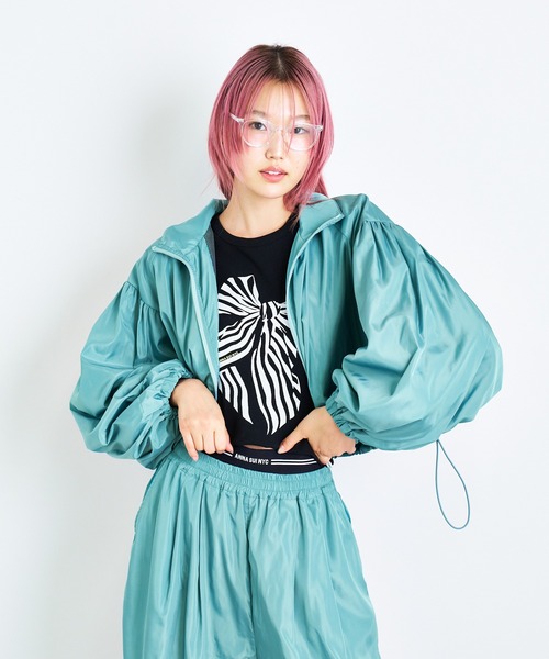 タンクトップ ノースリーブ Side Ribbon High Neck Knit Top /サイドリボンタンク レディース Songe タンクトップ ノースリーブ バッグリボンホルターネック
