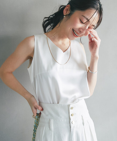 La boutique Bonbon タンクトップ ノースリーブ 「miki監修・新